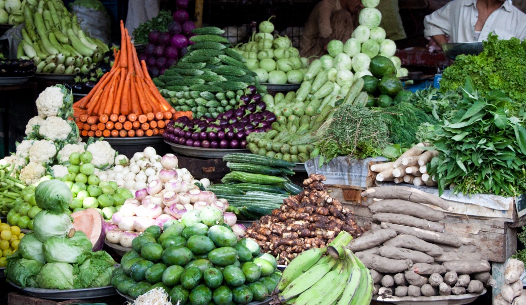 fruits et légumes au marché