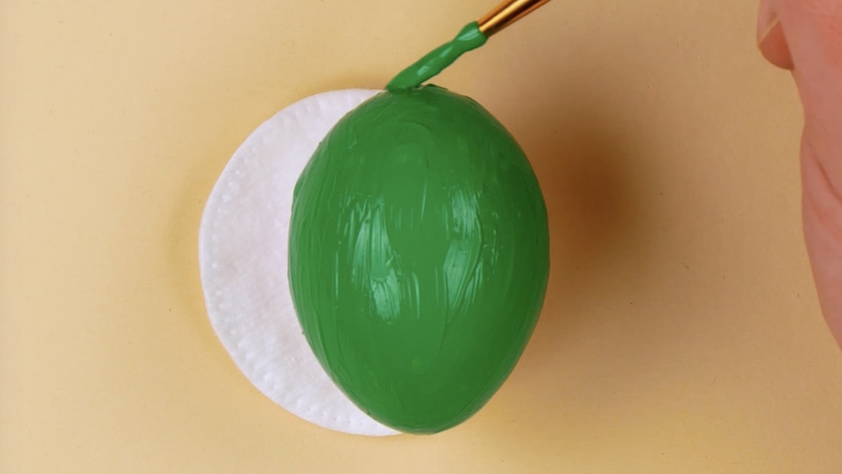peindre l’œuf dur en vert