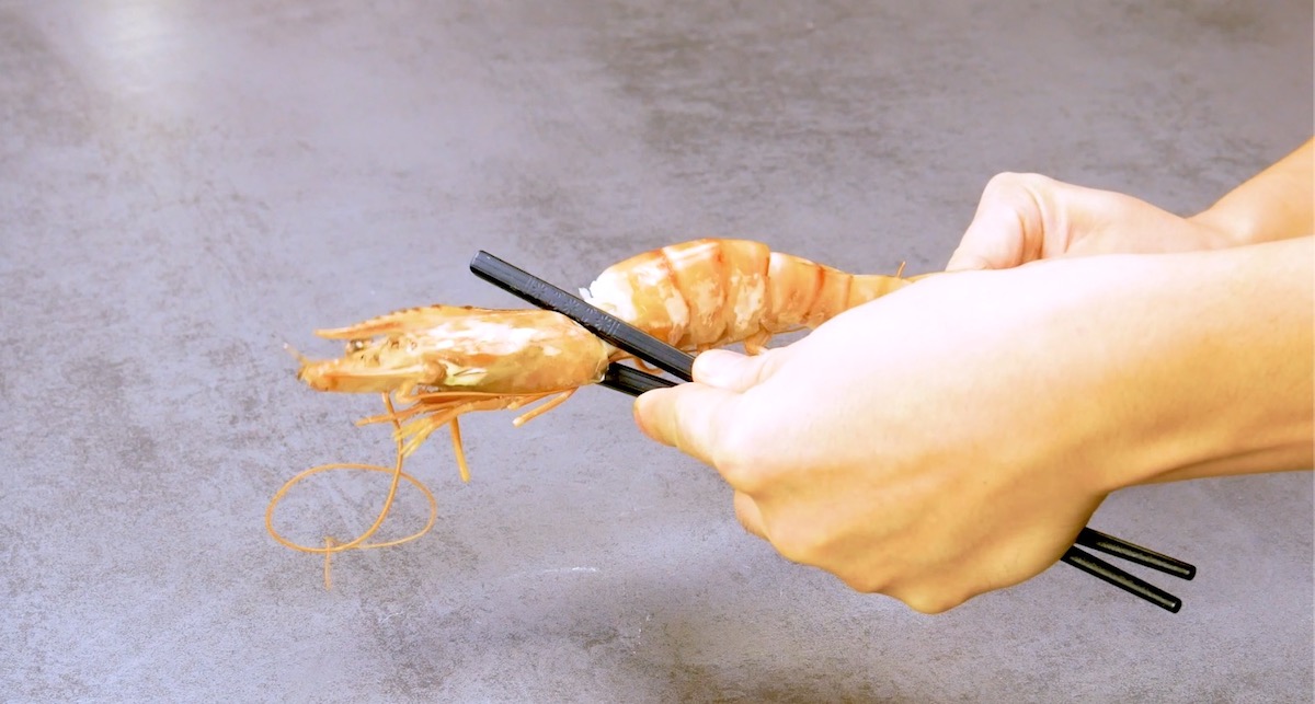 Préparer les crevettes